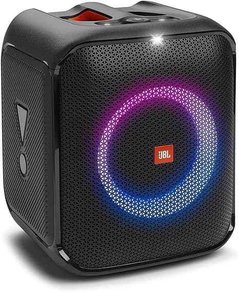 Photo 1 of JBL Partybox Encore Essential: 100W Sound, Built-in Dynamic Light Show, and Splash Proof Design, Waterproof Portable Bluetooth Speaker, Black