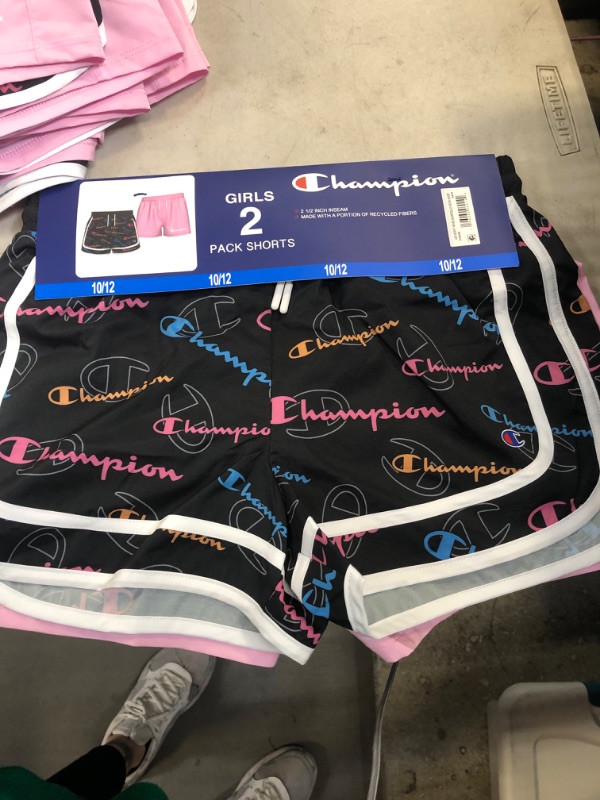 Photo 1 of NEW Champion Girl's 2 Pack 2 1/2" Inseam Woven Shorts Size 10/12
