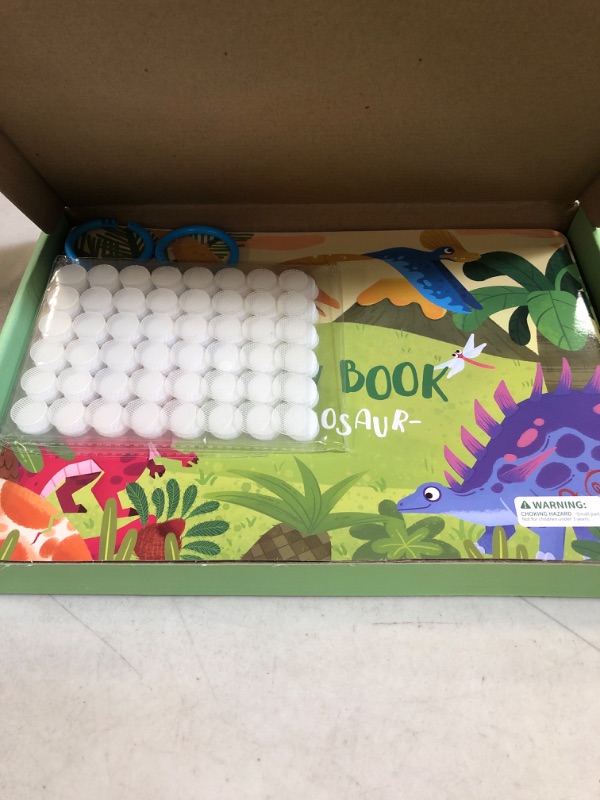 Photo 2 of iGetooy Montessori Preschool Learning Activities Busy Book for Toddlers, Dinosaur Themes Quiet Book for Kids