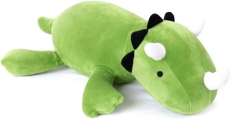 Photo 1 of LIBER8ED GOODS Weighted Dinosaur Plush, 24" 3.5 lbs Weighted Stuffed Animal Dinosaur for Boys, Girls, Adults & Teens, Throw Pillow (Green)
