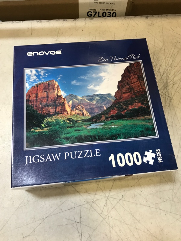 Photo 2 of Enovoe Jigsaw Puzzles 1000 Piece Puzzle for Adults and Kids- Premium Zion National Park - Large 27" x 20", Puzzle for Kids Christmas Puzzles 1000 Pieces