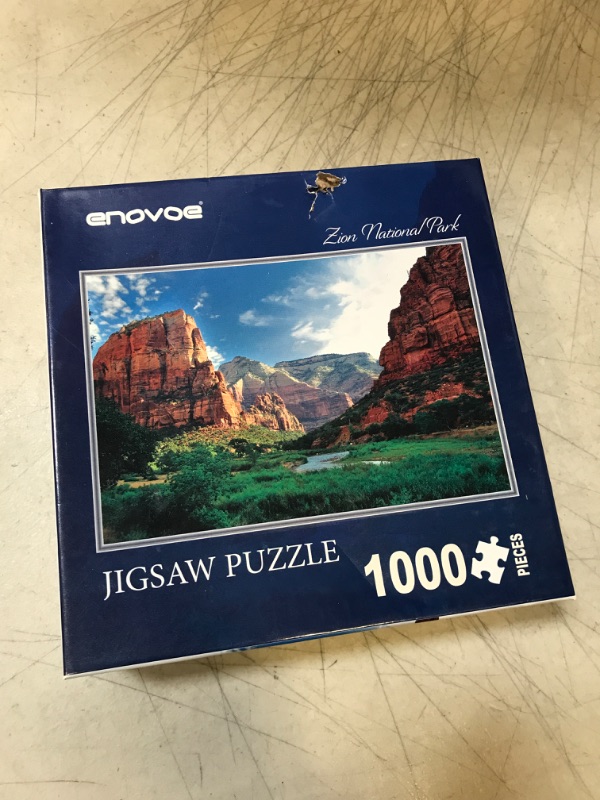 Photo 2 of Enovoe Jigsaw Puzzles 1000 Piece Puzzle for Adults and Kids- Premium Zion National Park - Large 27" x 20", Puzzle for Kids Christmas Puzzles 1000 Pieces