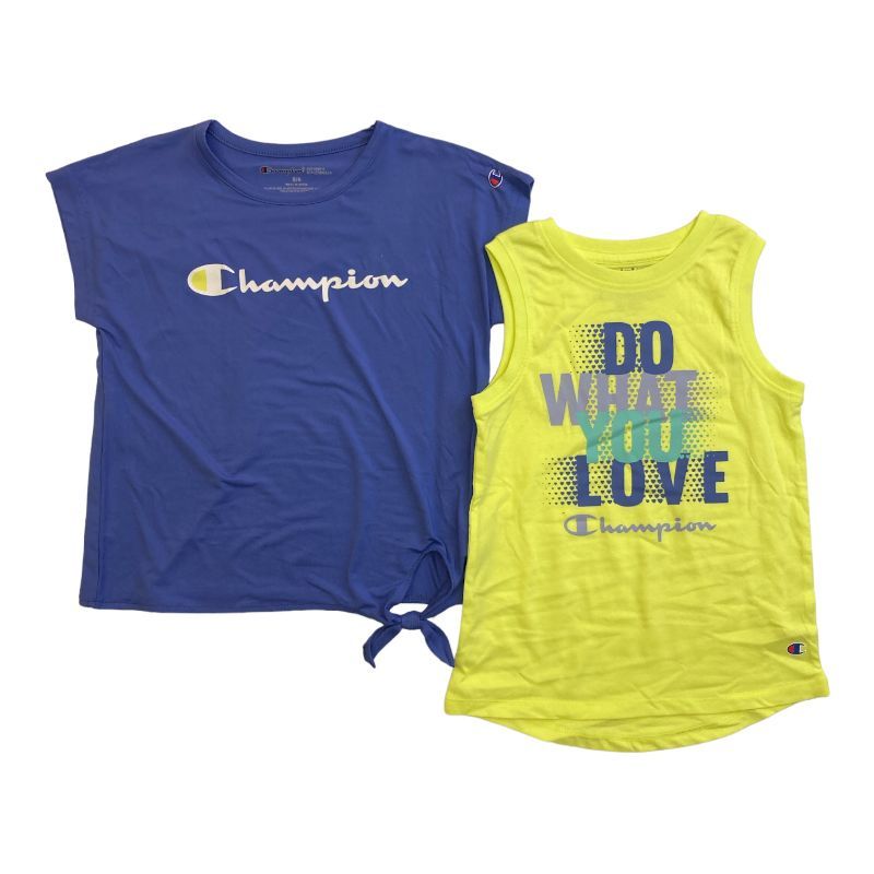 Photo 1 of Champion Girls 2-Pack Active Wear UPF 30 Moisture Wicking T-shirts
SIZE 7/8