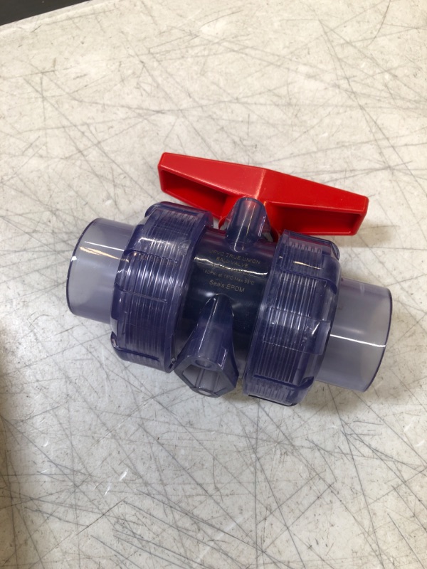 Photo 1 of 1-1/4" PVC TRUE UNION BALL VALVE 