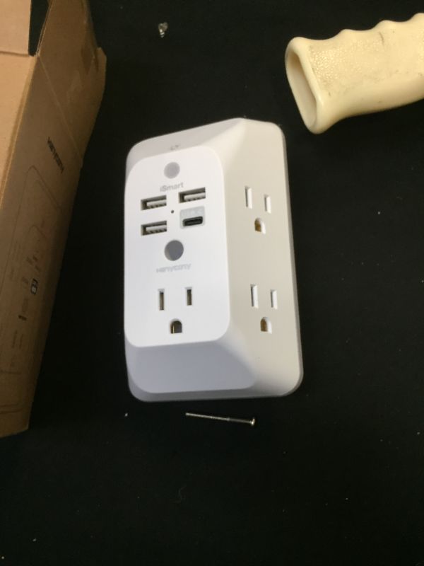 Photo 1 of Outlet Extender with Night Light, Multi Plug Outlet, USB Wall Charger Surge Protector 4 USB Charging Port(1USB C), Power Strip Electrical Outlet Splitter Expander for Home Office Dorm Room ETL Listed