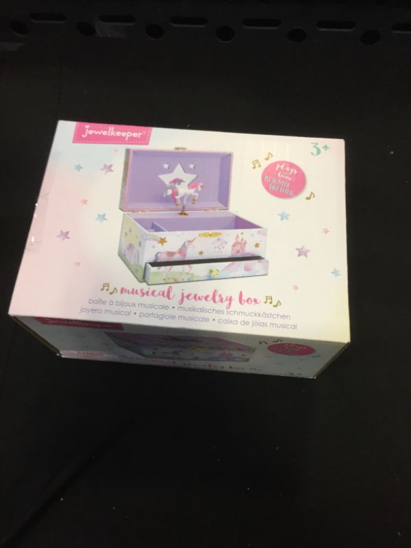 Photo 2 of Jewelkeeper Unicorn Music Box & Little Girls Jewelry Set - 3 Unicorn Gifts for Girls