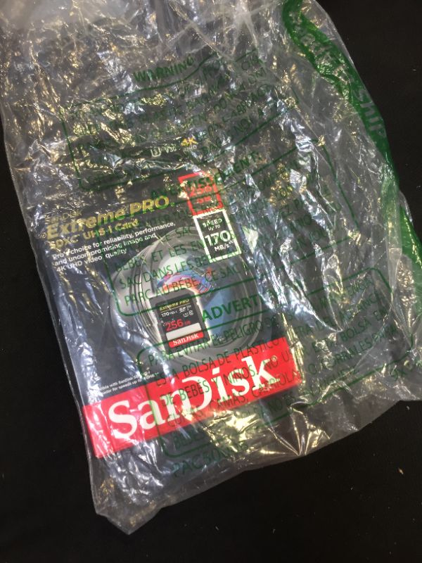 Photo 2 of SanDisk 256GB Extreme PRO SDXC UHS-I Card - C10, U3, V30, 4K UHD, SD Card - SDSDXXY-256G-GN4IN 256GB Card Only