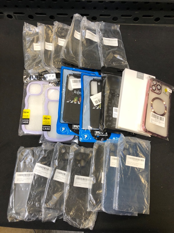 Photo 1 of 20PC BAG LOT PHONE CASES (DIFFERENT SIZES)