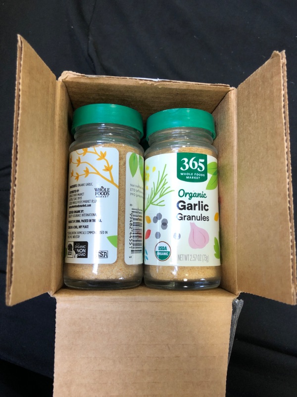 Photo 2 of 365 by Whole Foods Market, Organic Garlic Granules, 2.57 Ounce 6PK 03/2026