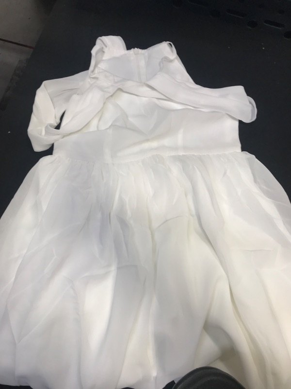 Photo 1 of Galawaqe Girls Chiffon Junior Bridesmaid Dress Off-Shoulder Long Wedding Pageant Party Gowns SIZE 120
