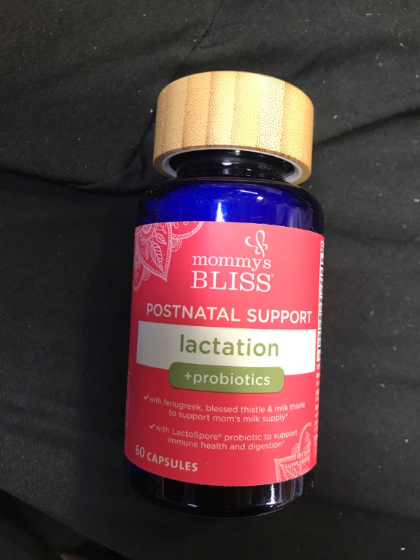 Photo 2 of Mommy's Bliss Postnatal Lactation Support Supplement with Probiotics: Support Breastfeeding Milk Supply with Fenugreek, Blessed & Milk Thistle, Postpartum Immune Health While Nursing (60 Servings) 12/2023