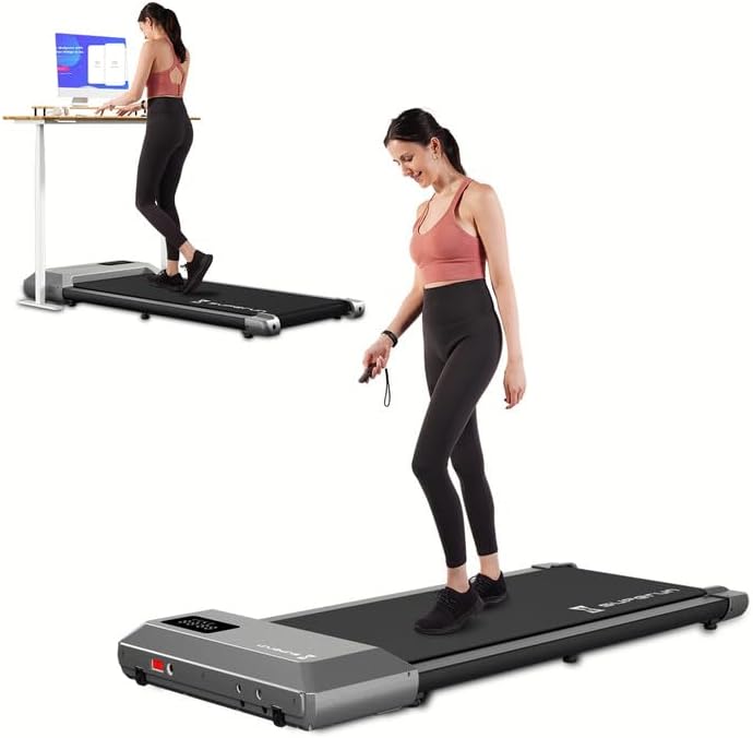 Photo 1 of Superun Walking Pad, 2 in 1 Under Desk Treadmill, Walking Pad Treadmill Under Desk with 300lbs Capacity, Treadmills for Home and Office Free Installation with Remote Control

