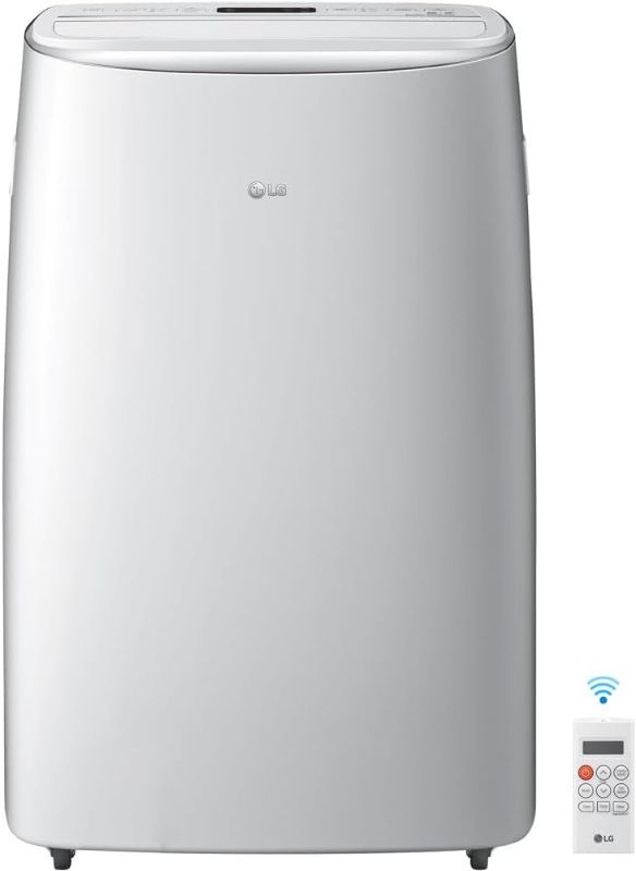 Photo 1 of LG LP1419IVSM White 500 Sq. Ft, 14,000 (Ashrae) Dual Inverter Portable Air Conditioner with Wi-Fi Control Rooms, 115V
