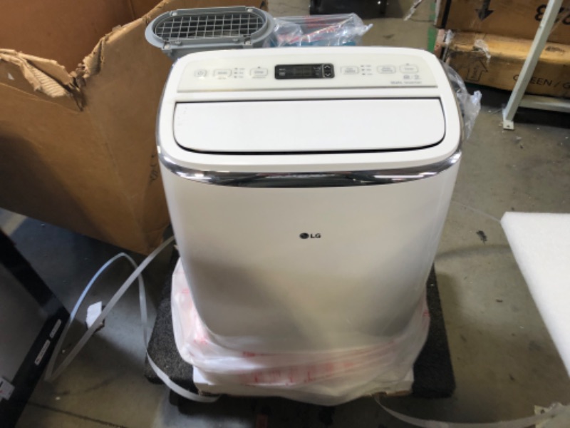 Photo 2 of LG LP1419IVSM White 500 Sq. Ft, 14,000 (Ashrae) Dual Inverter Portable Air Conditioner with Wi-Fi Control Rooms, 115V
