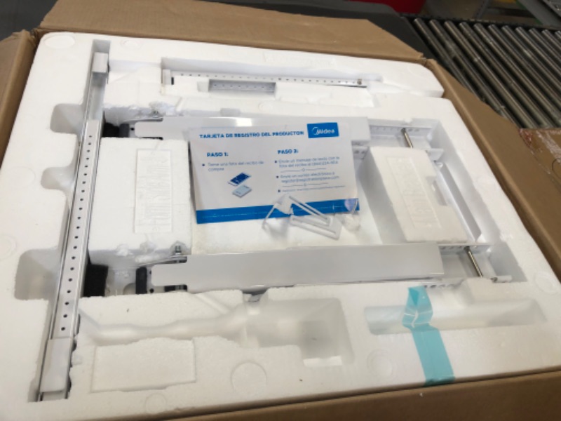 Photo 2 of Midea 8,000 BTU U-Shaped Smart Inverter Window Air Conditioner–Cools up to 350 Sq. Ft., Ultra Quiet with Open Window Flexibility, Works with Alexa/Google Assistant, 35% Energy Savings, Remote Control 8000 BTU AC