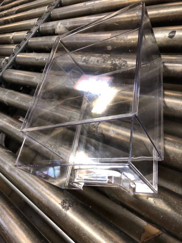Photo 1 of 4 Pcs Acrylic Display Risers Acrylic Boxes Acrylic Display Nesting Cubes 5 Sided with Hollow Bottoms Display Stand Shelf for Cosmetics Food Collectibles Jewelry Figures Show (Clear)
