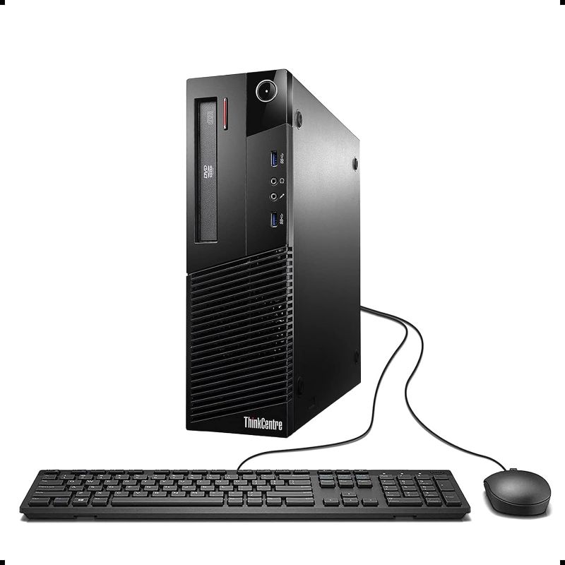 Photo 1 of lenovo ThinkCentre M93p Business Class Desktop, Quad Core i7 4770 3.4Ghz, 16GB DDR3 RAM, 512GB SSD Hard Drive, DVD-RW, Windows 10 Pro (Renewed)
