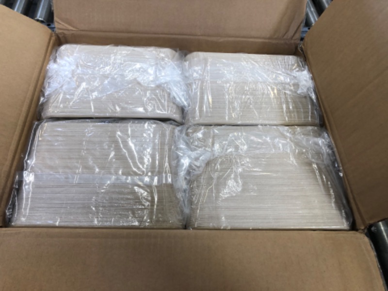 Photo 2 of [500 Pack] 5 Compartment Trays, 100% Compostable Paper Plate tray, School Bagasse Lunch trays, Buffet, and Party, Disposable trays with 5 compartment, Biodegradable