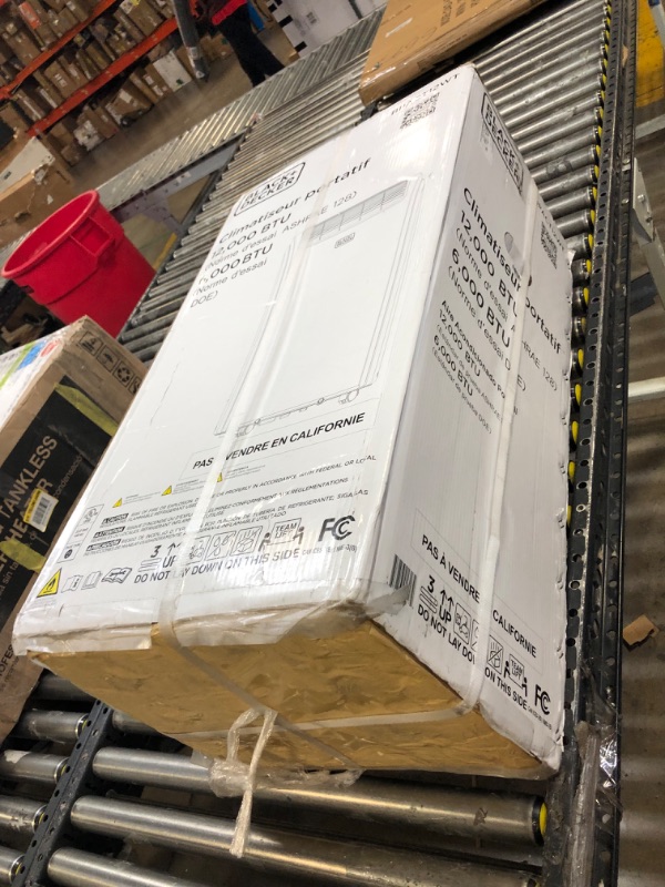 Photo 1 of BLACK+DECKER BPACT12WT Portable Air Conditioner, 12,000 BTU, White & Black ~FACTORY SEALED~