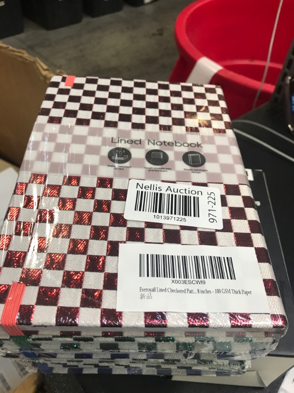 Photo 2 of Everoyall Lined Checkered Pattern Journal Notebooks, 3 Pack (Blue, Green, Red), 160 Pages, Medium 5.7 inches x 8 inches - 100 GSM Thick Paper