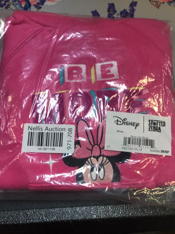 Photo 1 of Amazon Essentials Disney | Marvel | Star Wars | Frozen | Princess Girls and Toddlers' Fleece Long-Sleeve Hooded Dresses  2T