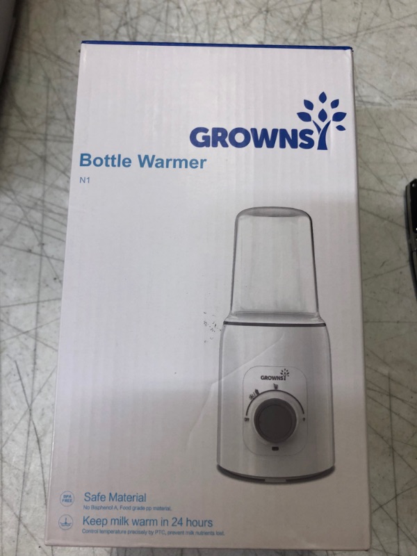 Photo 1 of Bottle Warmer, GROWNSY 6-in-1 Fast Baby Milk Warmer for Breastmilk or Formula, Accurate Temperature Control, With Defrost, Sterili-zing, Keep, Heat Baby Food Jars Function