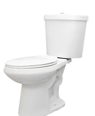 Photo 1 of 2-piece 1.1 GPF/1.6 GPF High Efficiency Dual Flush Complete Elongated Toilet in White, Seat Included
