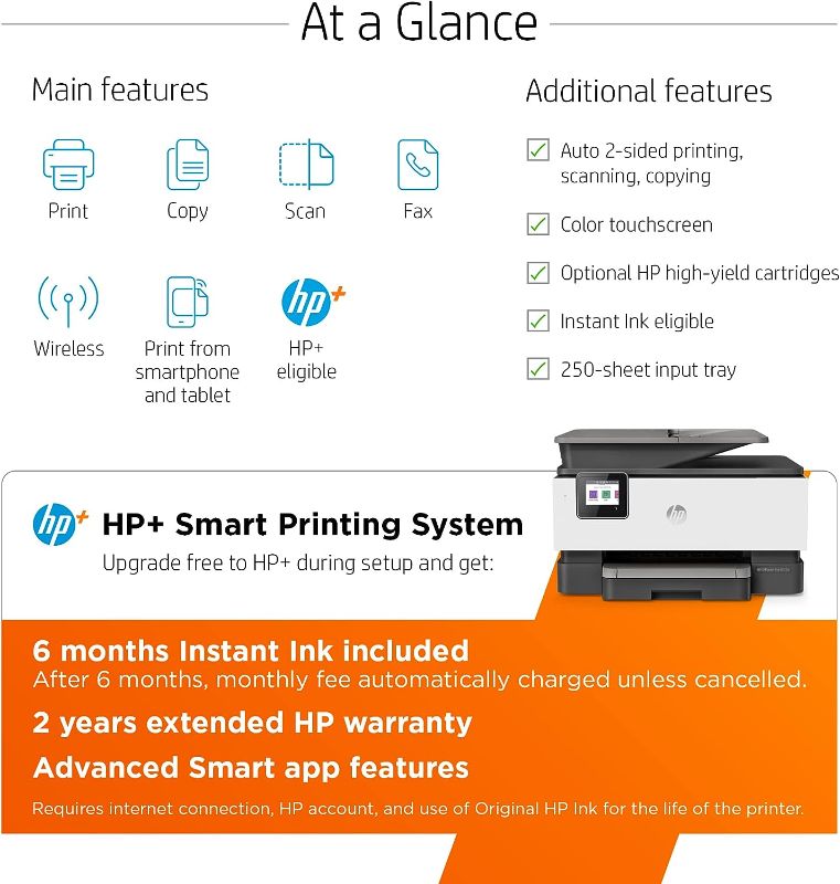 Photo 1 of HP OfficeJet Pro 9015e Wireless Color All-in-One Printer 