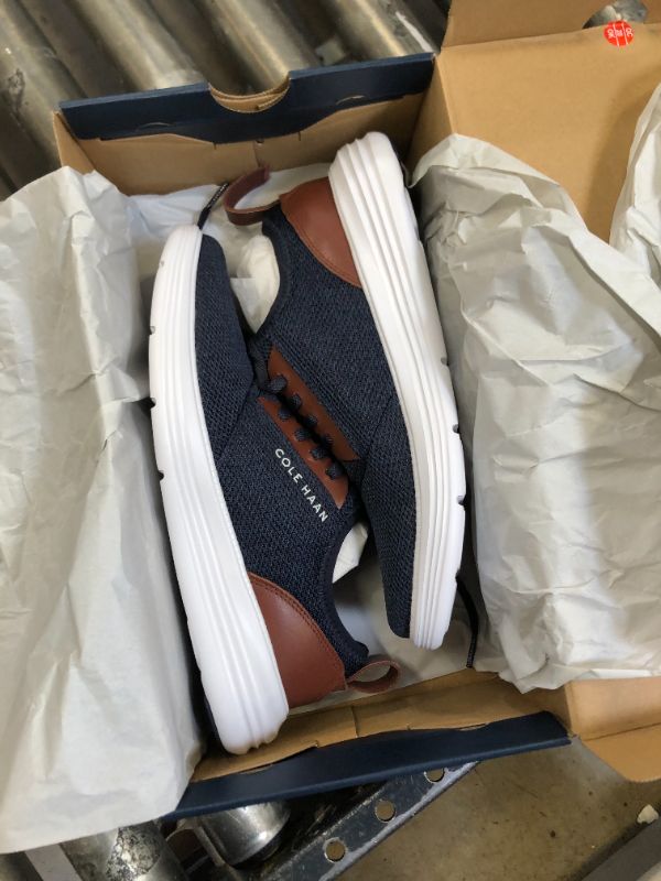 Photo 2 of Cole Haan Men's Grandsport Journey Knit Sneaker 7.5 Navy Ink/Woodbury/Optic White