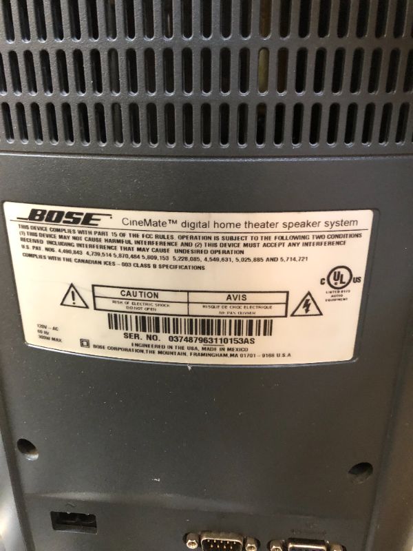 Photo 1 of Bose CineMate Digital 2.1 Channel Home Theater Speaker System - New Open Box
