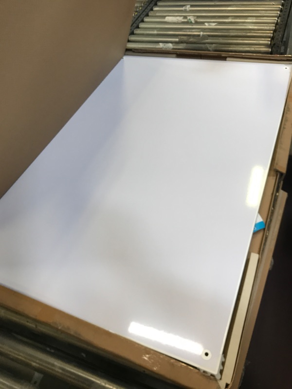 Photo 2 of Magnetic Glass Whiteboard Dry Erase Board, 48 X 32 Magnetic Glass Board Large Whiteboards Glasses for Interactive Office Wall Frameless White Glassboard with Marker Tray