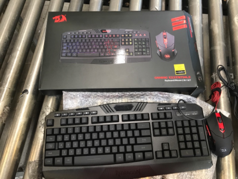 Photo 2 of Redragon S101 Gaming Keyboard, M601 Mouse, RGB Backlit Gaming Keyboard, Programmable Backlit Gaming Mouse, Value Combo Set [New Version] Black