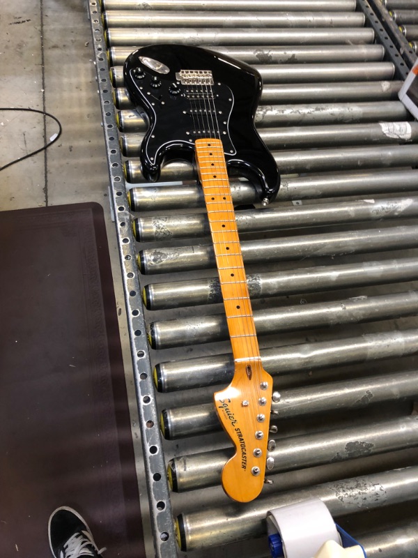 Photo 2 of Squier Affinity Series Stratocaster Electric Guitar, Charcoal Frost Metallic, Laurel Fingerboard
