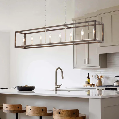 Photo 1 of 7408 | 8 - Light Kitchen Island Linear Pendant by ACROMA™ UL
