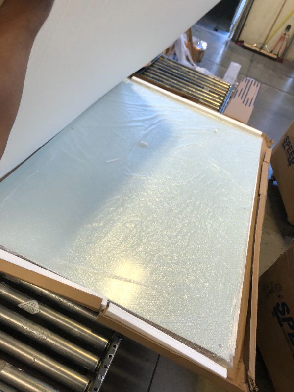Photo 1 of U Brands Glass Dry Erase Board, 70 x 47 Inches, White Frosted Non-Magnetic Surface, Frameless 47'' x 70''