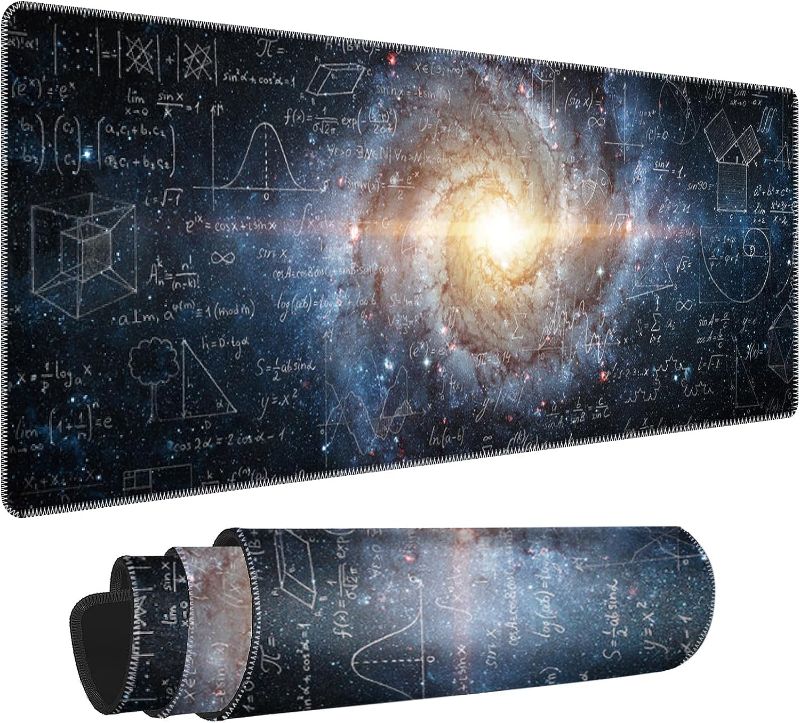 Photo 1 of Large Mouse Pad 31.5''12'', XXL Extended Gaming Mouse Pad Mat with Non-Slip Rubber Base Stitched Edge, Waterproof Mousepad for Computer, Office, Keyboard and Laptop (Starry Sky-1, 31.5''12'')