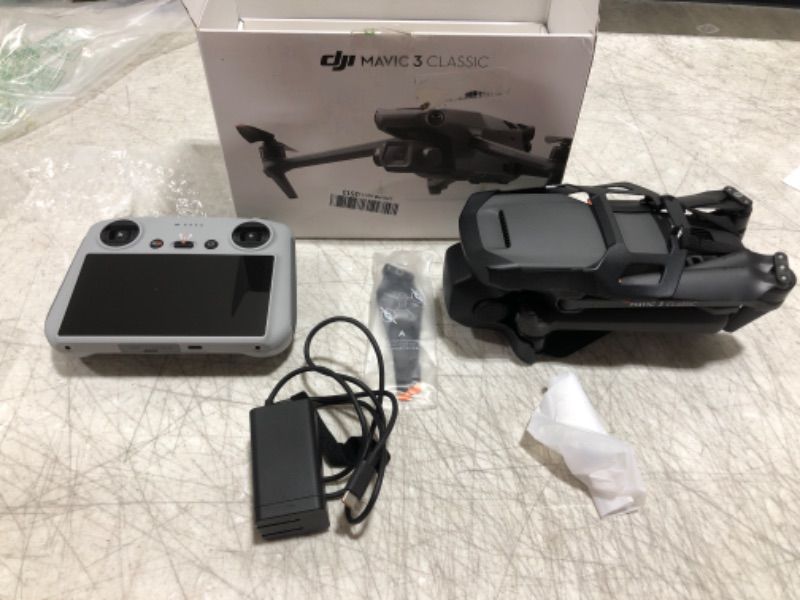 Photo 2 of DJI Mavic 3 Classic (DJI RC), Drone with 4/3 CMOS Hasselblad Camera for Professionals, 5.1K HD Video, 46 Mins Flight Time, Omnidirectional Obstacle Sensing, 15km Transmission Range, Smart Return to Home