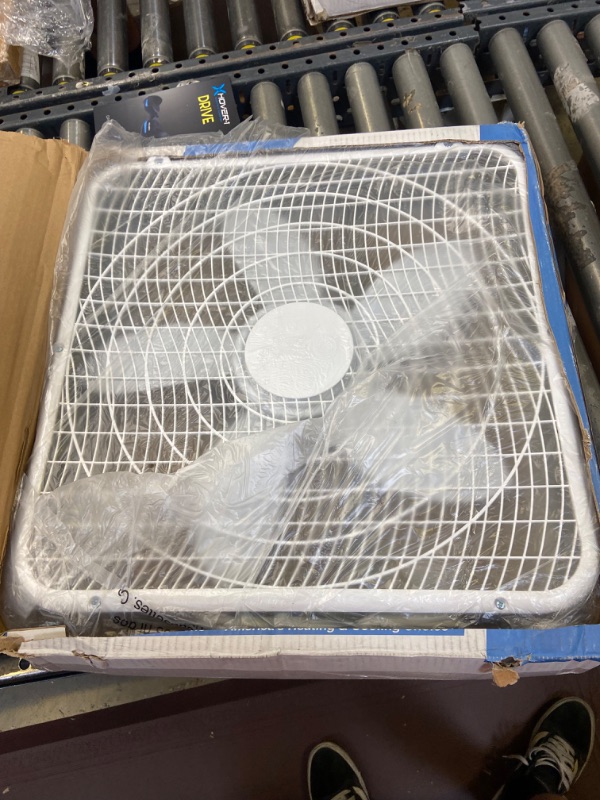 Photo 2 of World And Main Cranbury Llc Comfort Zone Electric Box Fan, 3 Speed, White