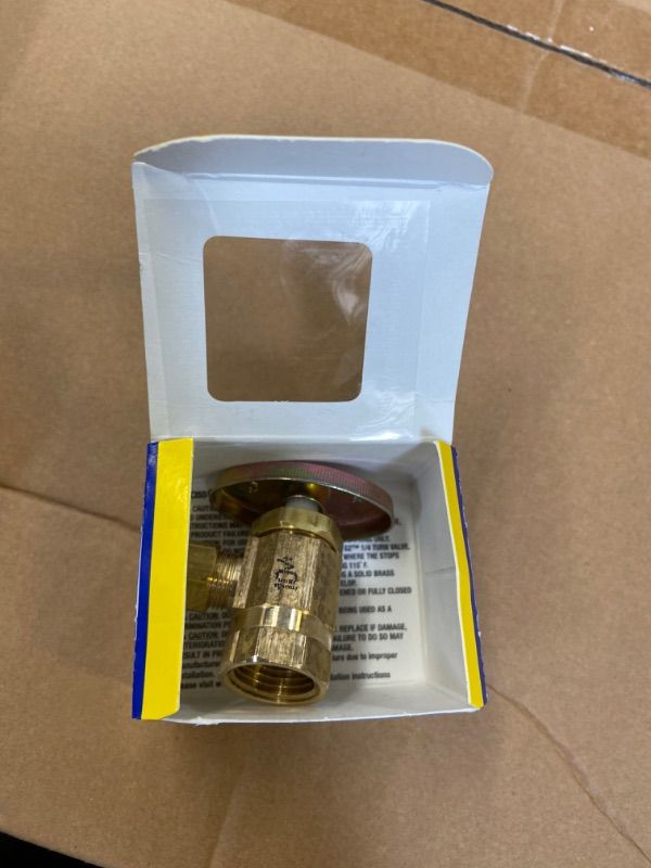 Photo 1 of 1/2 in. FIP Inlet x 3/8 in. O.D. Compression x 3/8 in. O.D. Compression Dual Outlet Multi-Turn Valve