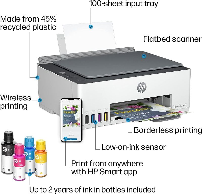 Photo 1 of HP Smart-Tank 5101 Wireless All-in-One Ink-Tank Printer 