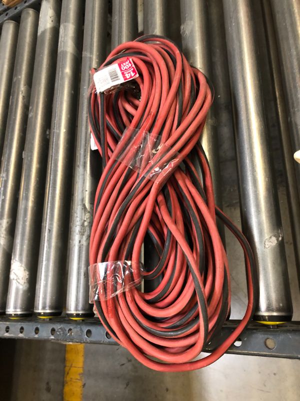 Photo 2 of 100 ft. 14/3 Indoor/Outdoor Extension Cord, Red and Black