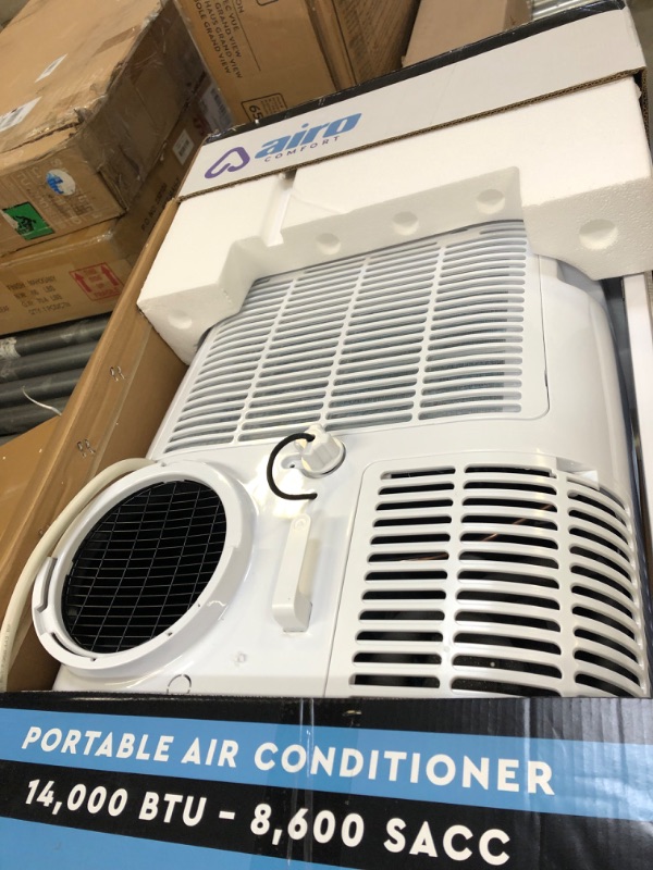 Photo 3 of AIRO COMFORT Portable Air Conditioner 14000 BTU for Room 700 sq. ft, Floor Standing AC Unit with Remote Control & DYI Installation Kit 14,000 BTU