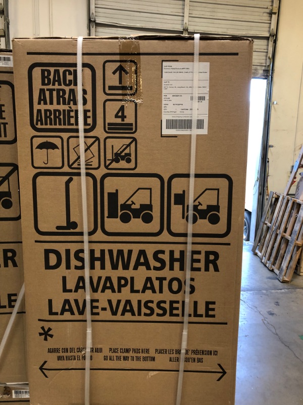 View 3 of Frigidaire 18 in. ADA Compact Front Control Dishwasher in Black with Dual Spray Arms, 52 dBA, includes room-of-choice delivery Black Dishwasher