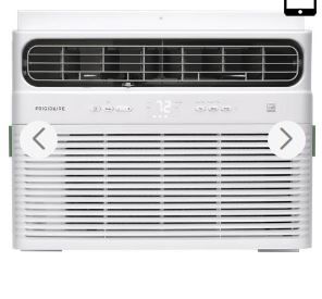 Photo 1 of Smart Window Air Conditioner with 10000 Cooling BTU, 450 sq. ft. Cooling Area, 310 CFM, 3 Cooling Speed, Remote Controller, 115 Volts, Sleep Mode, Energy Saver Mode, Wi-Fi Connection, Washable Filter, Remote Control, Quiet Operation, Works with Google Ass