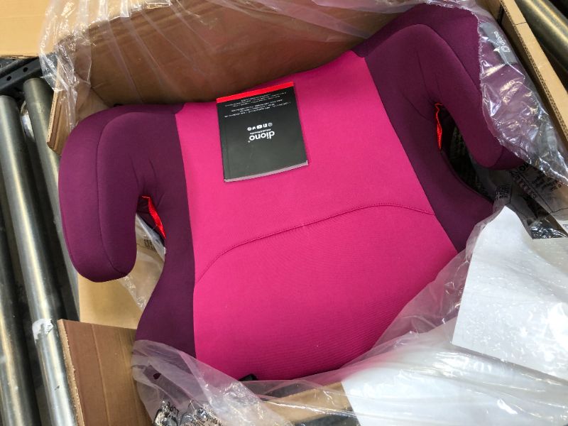 Photo 2 of Diono Solana 2 XL, Dual Latch Connectors, Lightweight Backless Belt-Positioning Booster Car Seat, 8 Years 1 Booster Seat, Pink 2019 LATCH Connect Single Pink