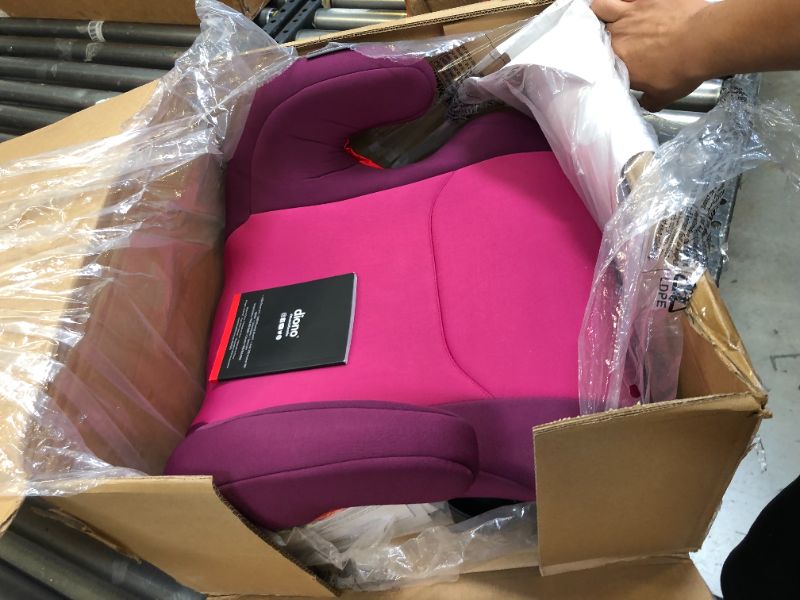 Photo 3 of Diono Solana 2 XL, Dual Latch Connectors, Lightweight Backless Belt-Positioning Booster Car Seat, 8 Years 1 Booster Seat, Pink 2019 LATCH Connect Single Pink