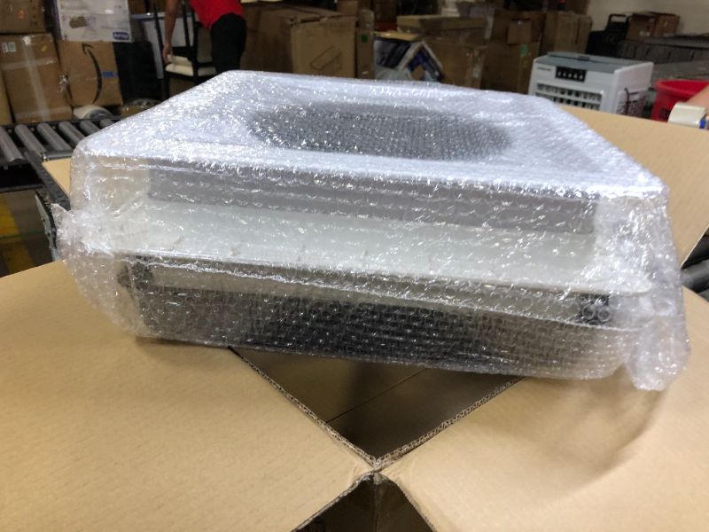 Photo 1 of 2012 Electric Air Max 14" Vent RV Roof Vent Reversible Exhuast Fan, Ultra Low Sound Level Permanent RV Air Ventilation Ceiling Fan 12V Remote with Rain Sensor, Semi-transparent UV-Proof Cover Lid