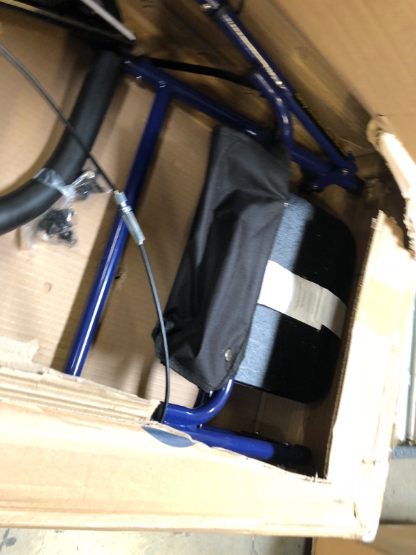 Photo 1 of Drive Medical 10257BL-1 4-Wheel Rollator Walker With Seat & Removable Back Support, Blue