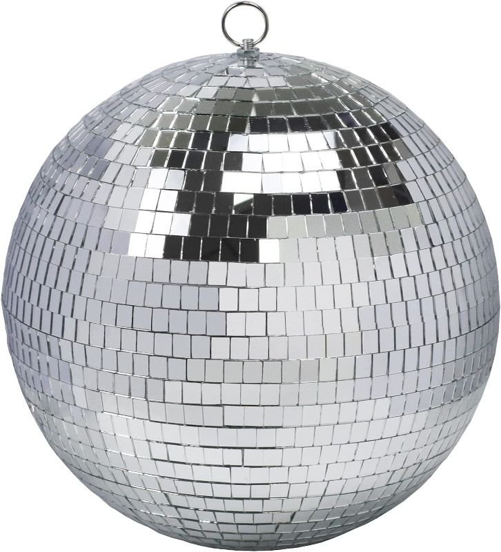 Photo 1 of 12" Disco Ball Mirror Ball Disco Party Decoration Stage Light Dj Light Effect