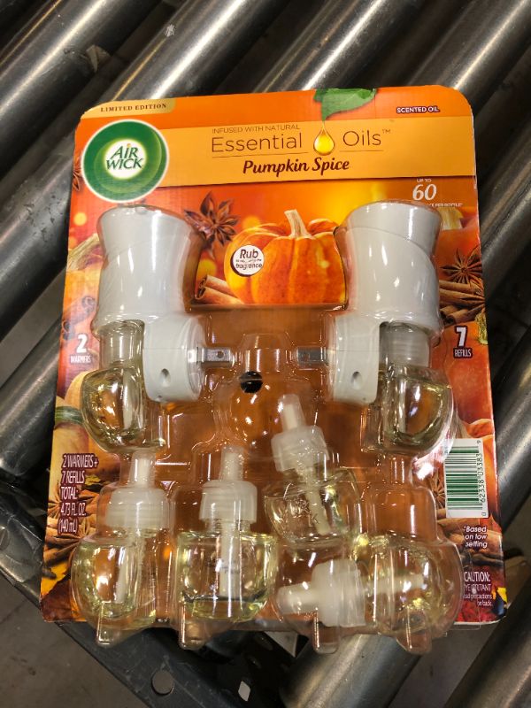 Photo 2 of Air Wick Pumpkin Spice, 7 Scented Oil Refills + 2 Warmers
